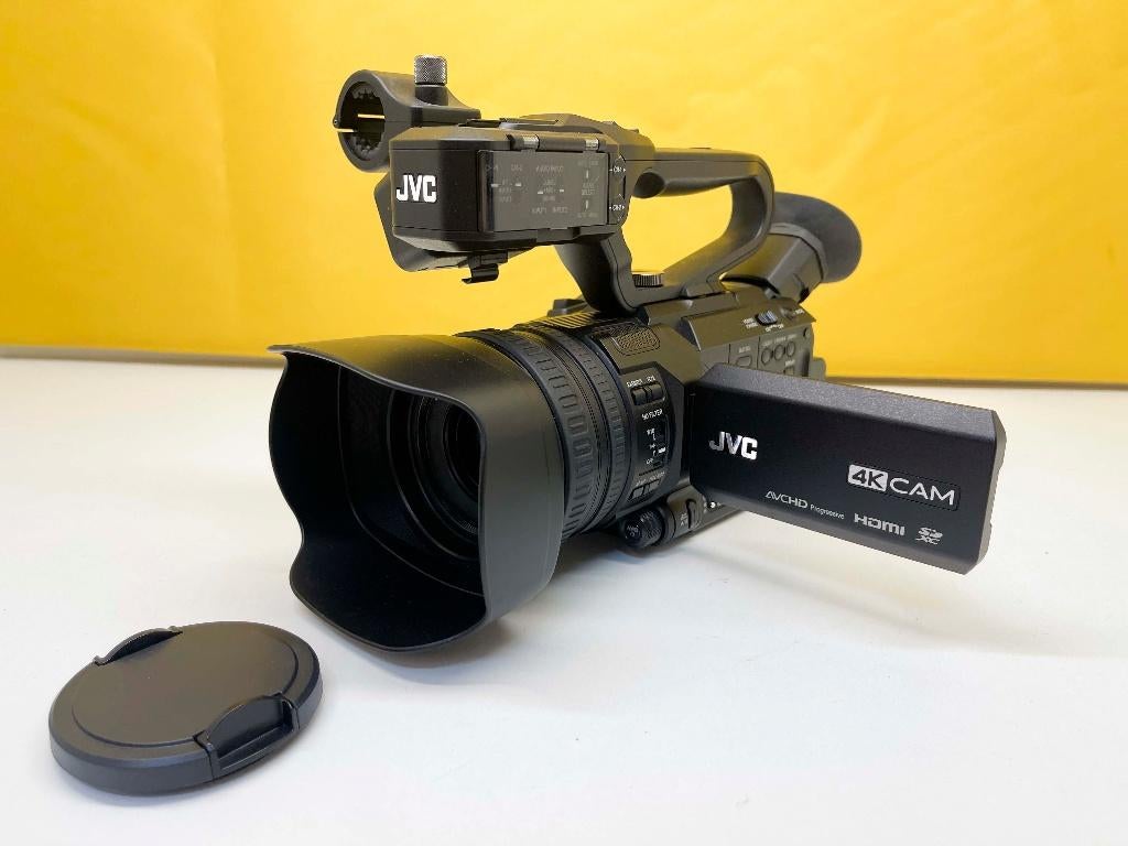 JVC GY-HM180E Semi-Pro 4K camcorder-Bijna Nieuw 31uur gewerk, N, N, JVC, 20x of meer