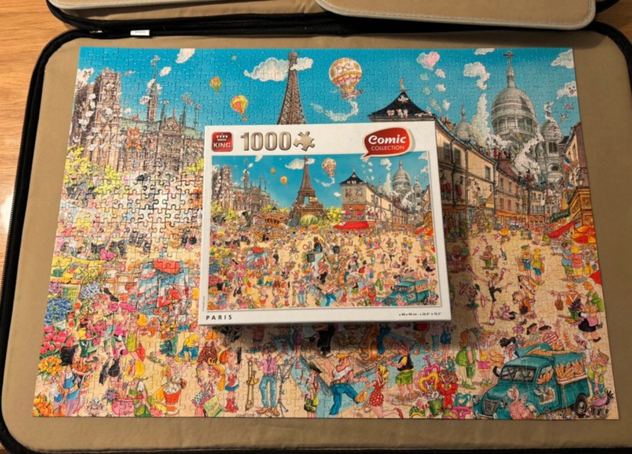 Puzzel comic collection Parijs Paris 1000 stukjes compleet!, Ophalen of Verzenden, 500 t/m 1500 stukjes, Zo goed als nieuw