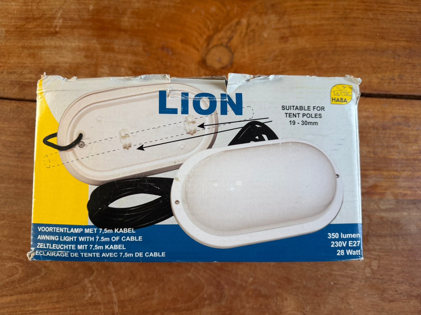 Haba Crusader lion tent lamp 28W met 7,5m snoer, Ophalen of Verzenden, Zo goed als nieuw