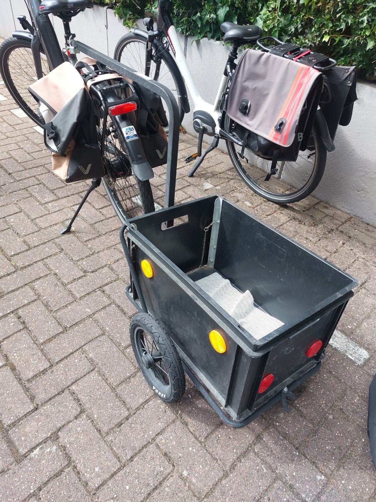 Stevige fietsaanhanger met bak - Tevens Honden fietskar, Ophalen, Gebruikt, Bagagekar, Minder dan 20 kg