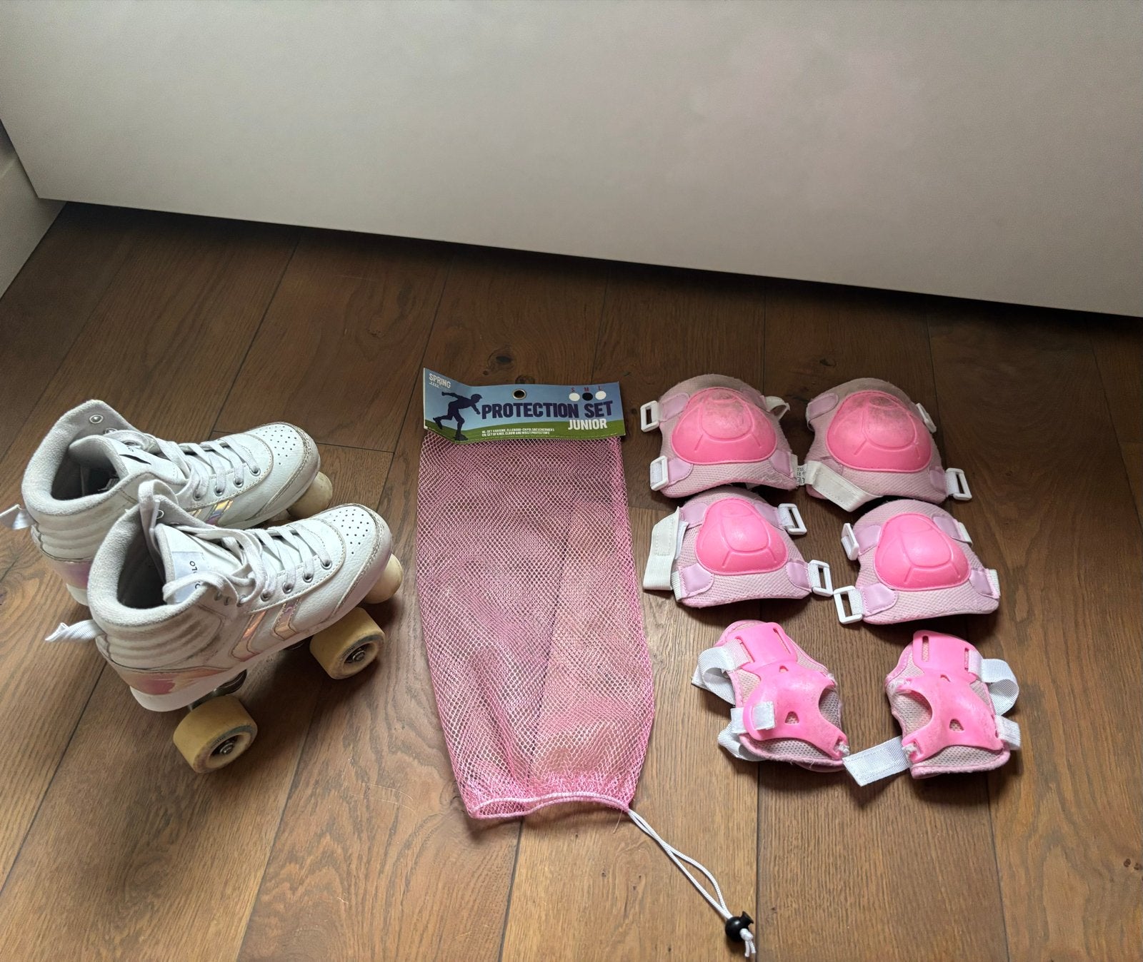 Rolschaatsen met bescherming, Ophalen of Verzenden, Gebruikt, Kinderen