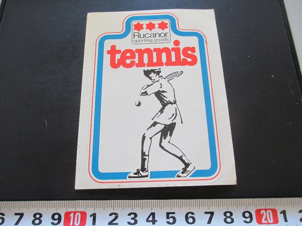 sticker RUCANOR  Sporting Goods   TENNIS, Ophalen, Zo goed als nieuw