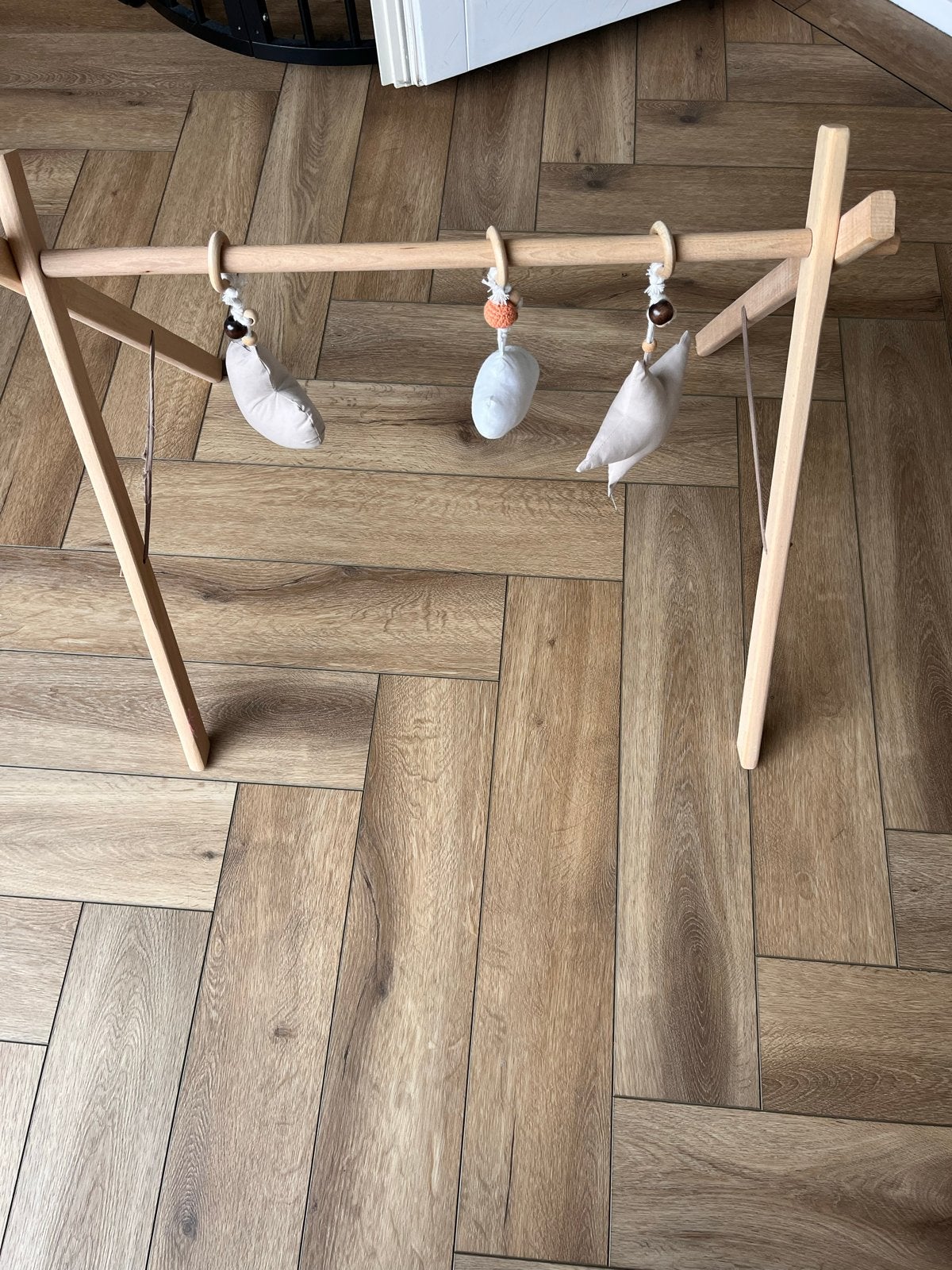 Houten Babygym met Speeltjes - Zo goed als nieuw, Ophalen, Zo goed als nieuw, Babygym