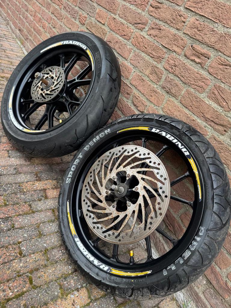 17 inch velgen set Derbi gpr 50/125 Grimeca, Ophalen of Verzenden, Overige typen