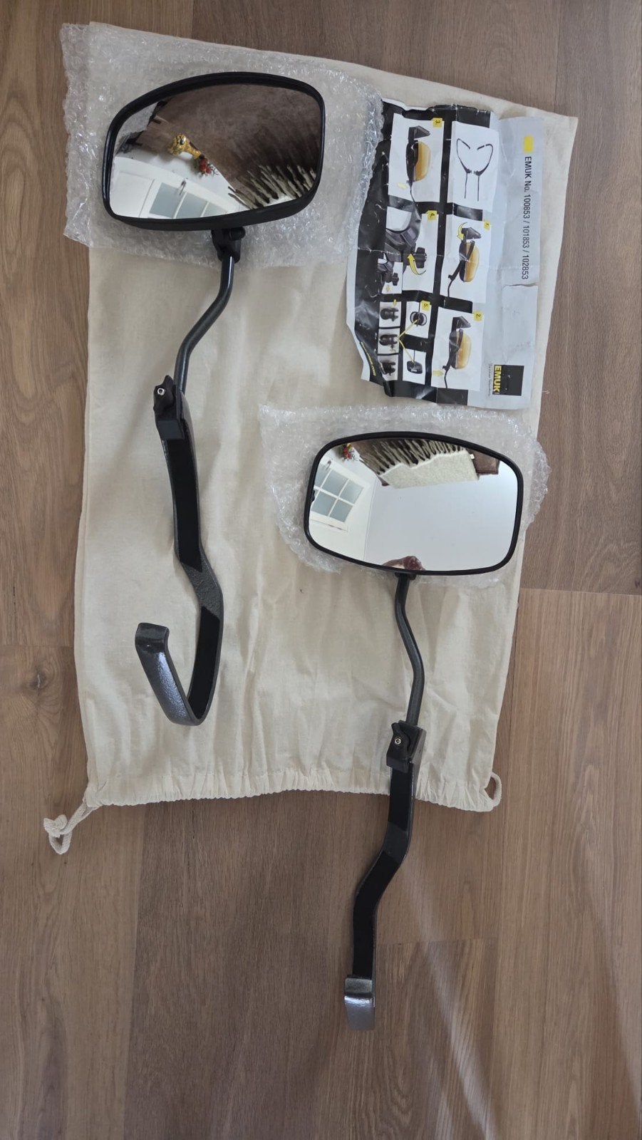 Emuk caravan spiegels voor Volvo V40 CC, Caravans en Kamperen, Caravan accessoires, Ophalen of Verzenden, Zo goed als nieuw