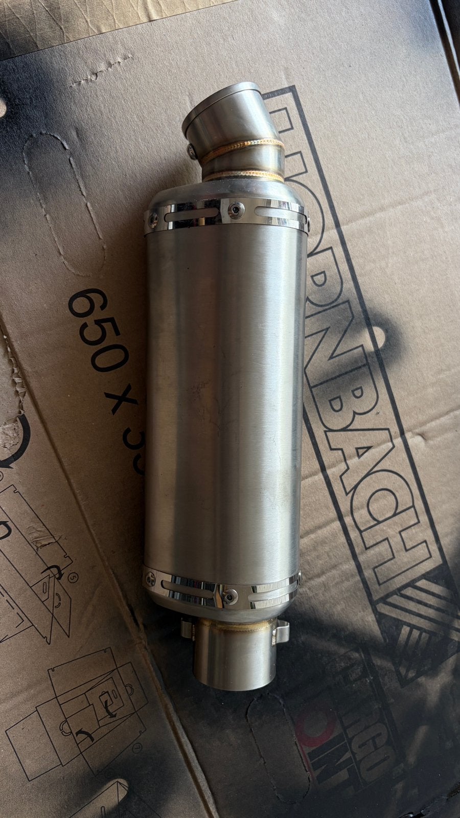 Universel uitlaat demper 51mm, Ophalen of Verzenden, Nieuw