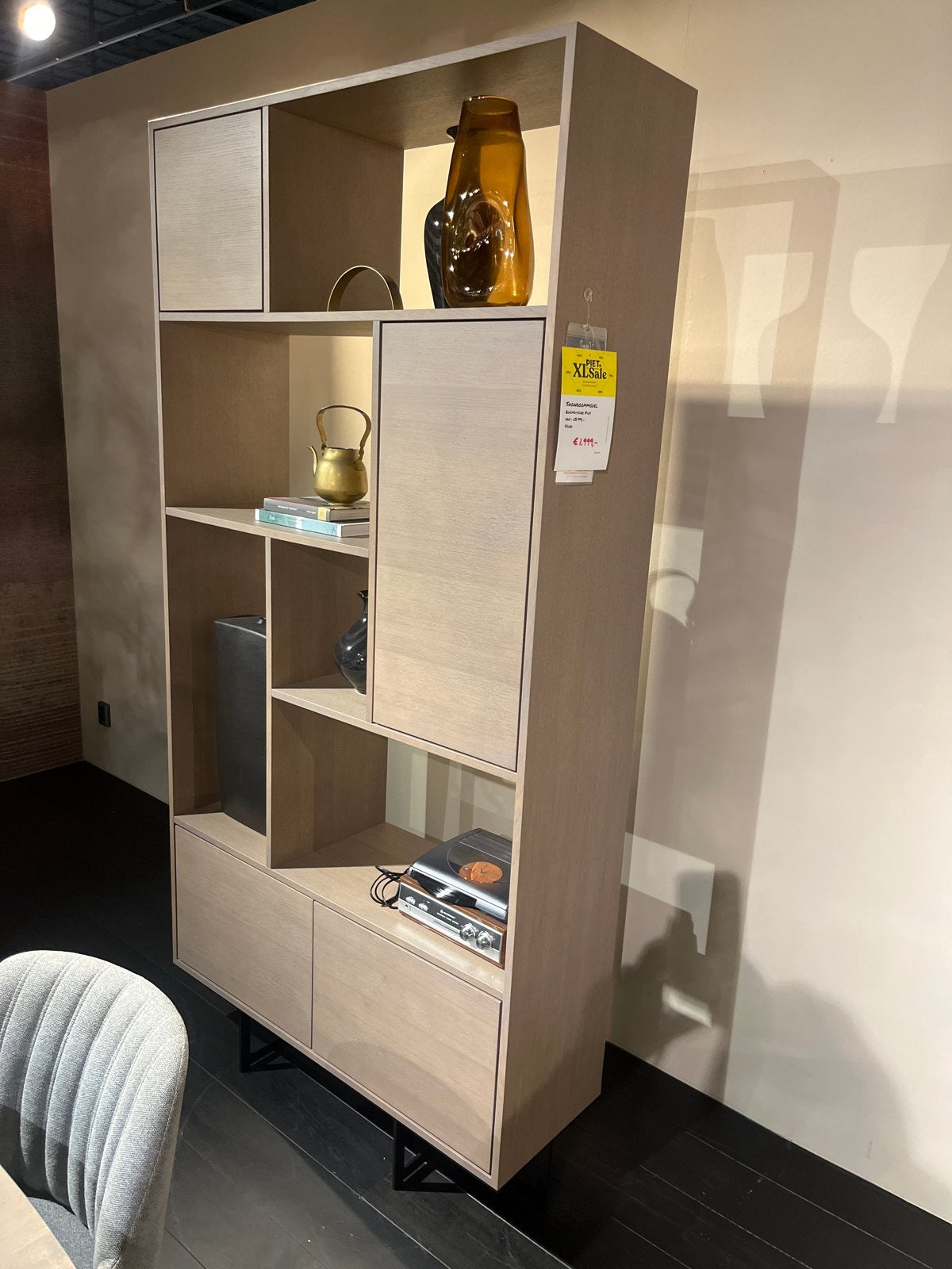 Pius Roomdivider Piet Klerkx Showroommodel Eikenfineer, Huis en Inrichting, Ophalen, Zo goed als nieuw