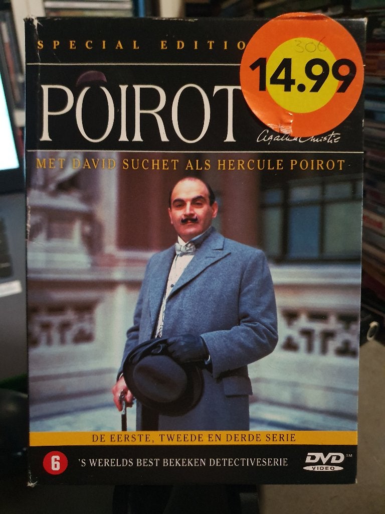 POIROT Seizoen 1 + 2 + 3 Box, Vanaf 12 jaar, Ophalen, Zo goed als nieuw