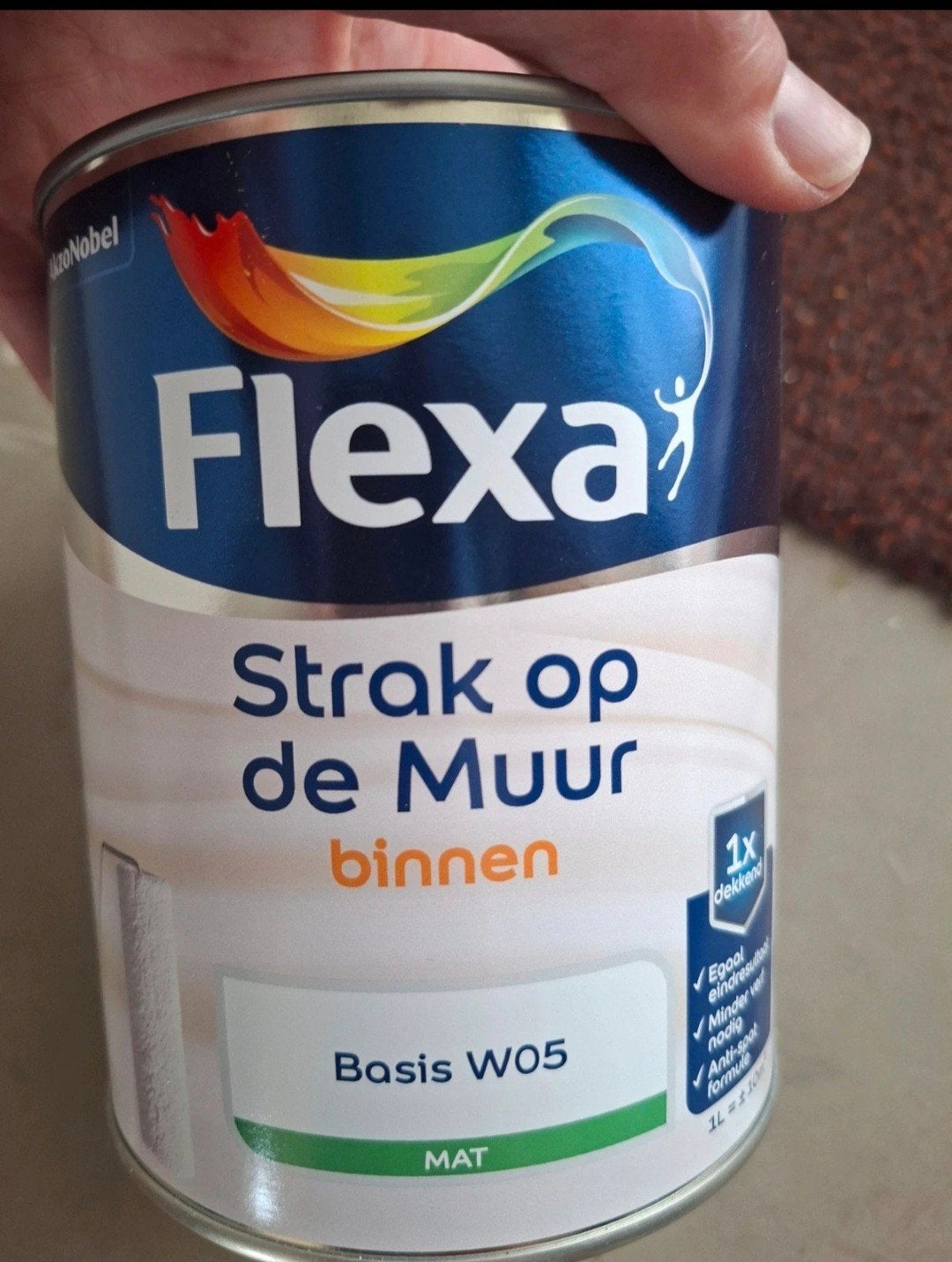 Flexa Strak op de Muur Binnen - 1957 Celadon (1 liter), Minder dan 5 liter, Ophalen of Verzenden, Nieuw, Verf