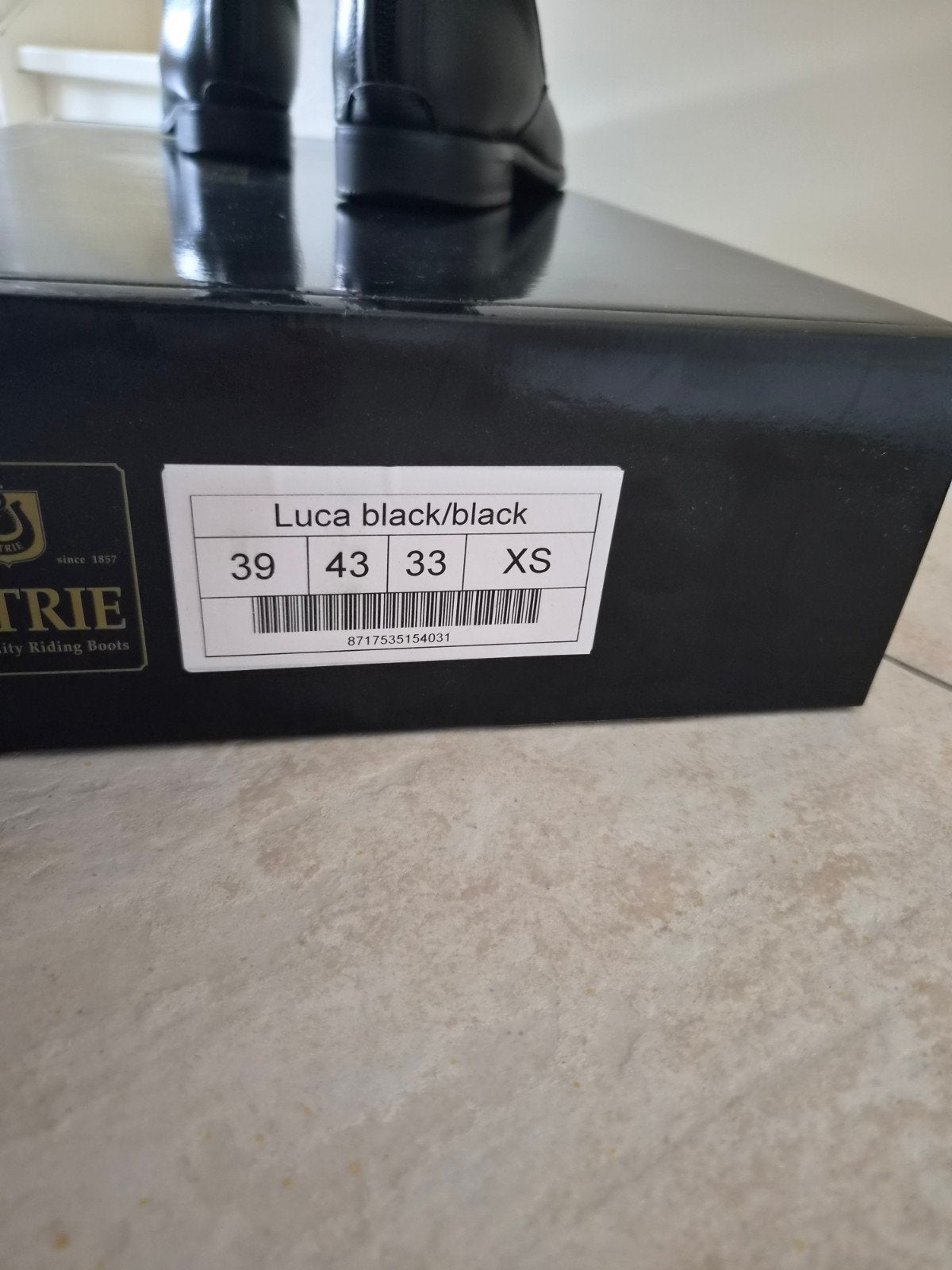 Petrie Luca rijlaarzen – maat 39 | XS | inclusief originele, Dieren en Toebehoren, Ophalen, Ritssluiting, Dressuur, Zo goed als nieuw