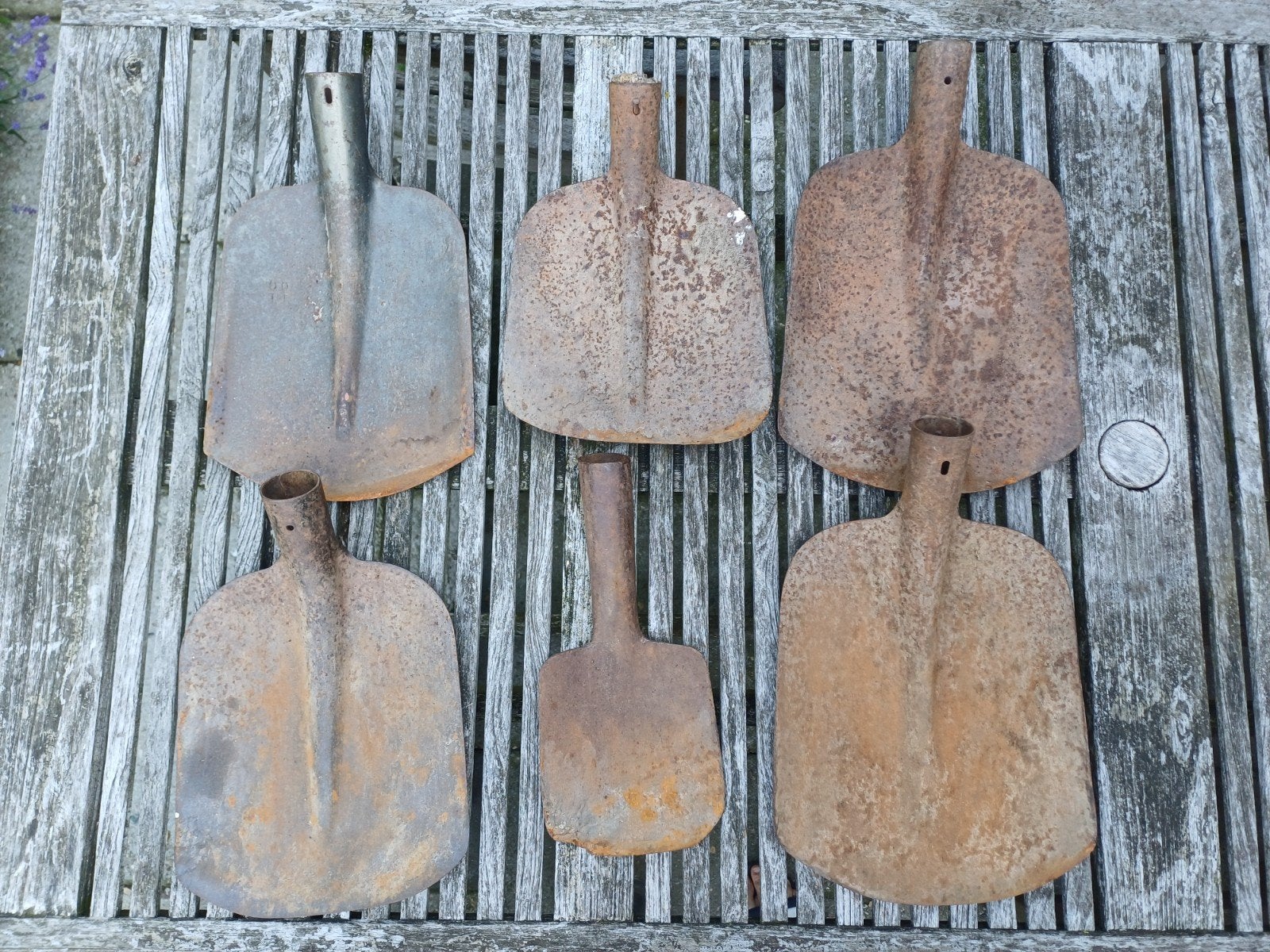 6 Schepbladen - Decoratie/Tuin, Antiek en Kunst, Antiek | Gereedschap en Instrumenten, Ophalen of Verzenden