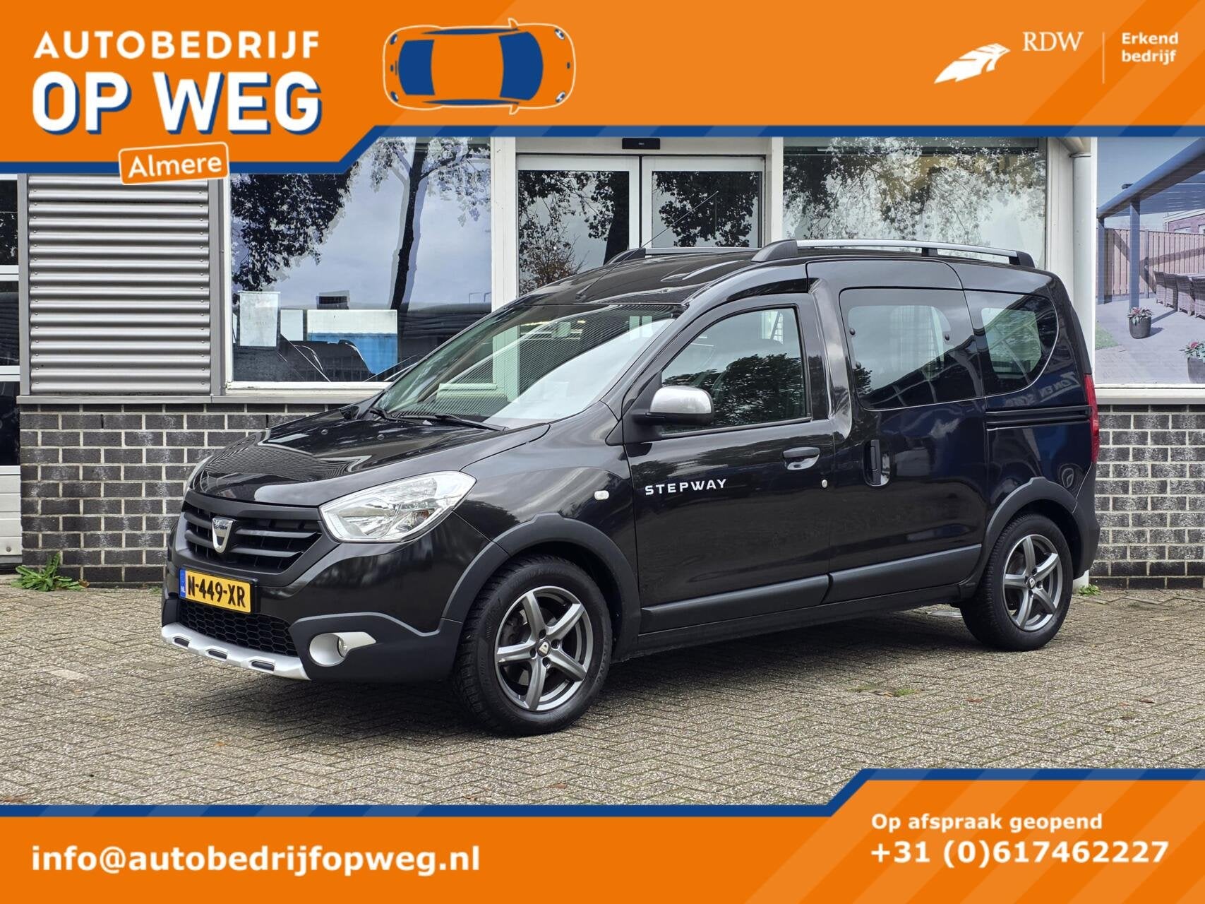 Dacia Dokker Combi 1.2 TCe S&S Ambiance | Navigatie | Cruise, Auto's, Voorwielaandrijving, Gebruikt, Euro 6, 4 cilinders
