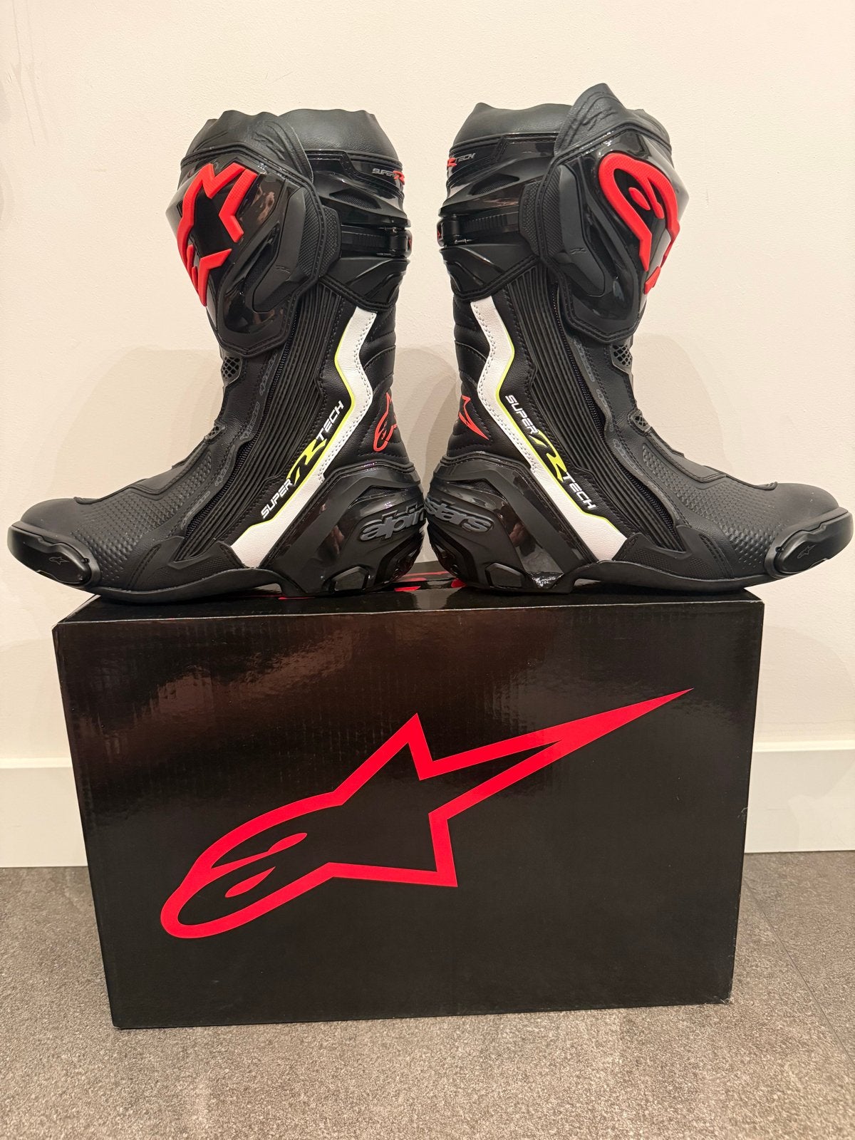 Alpinestars Supertech R race laarzen maat 46 nieuw, Motoren, Kleding | Motorkleding, Ophalen of Verzenden, Nieuw met kaartje, Heren