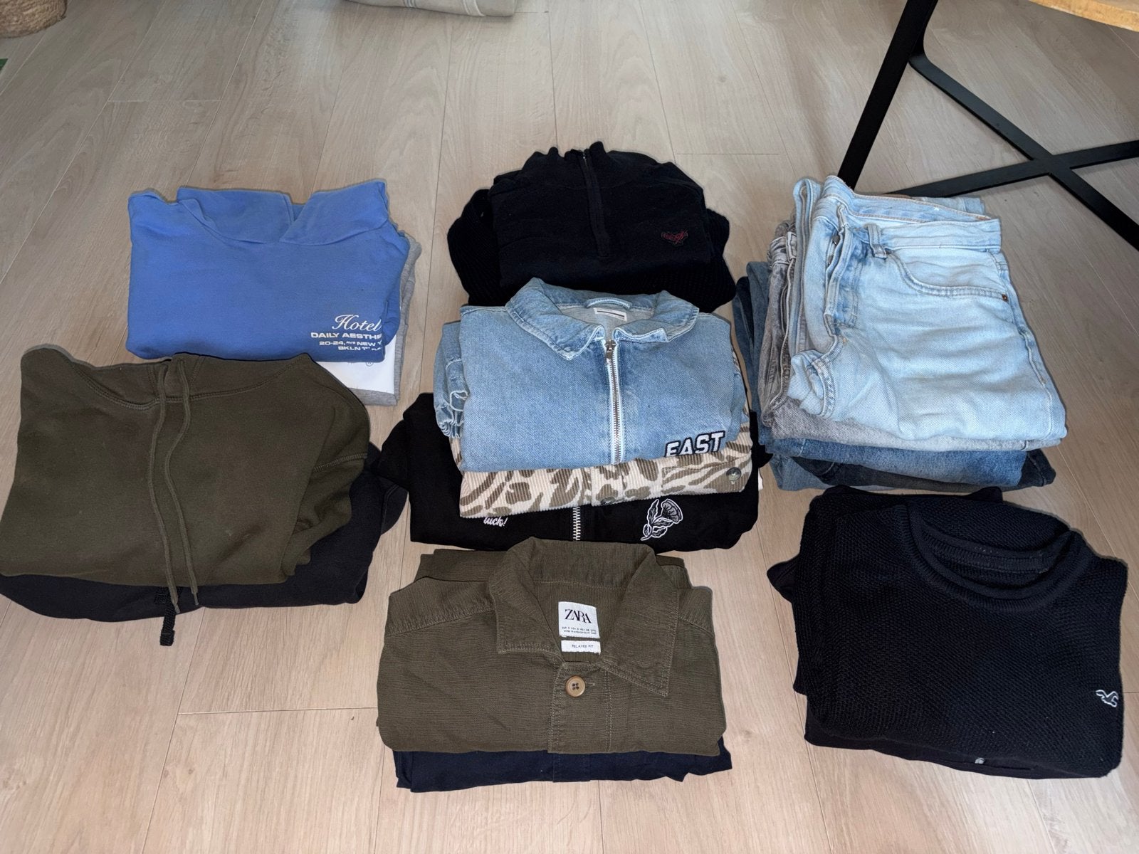 Kledingpakket heren maat xs en s. 19 items, Ophalen, Gedragen, Overige kleuren, W32 (confectie 46) of kleiner