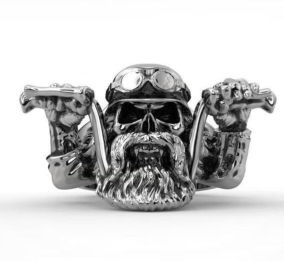 Hele stoere Born to Ride ring maat 21mm, Overige materialen, Ut, Nieuw, Ophalen of Verzenden
