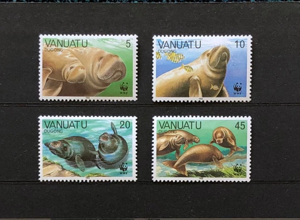 WWF WNF Vanuatu 1988 Postfris Zeekoe Doejong, Ophalen of Verzenden, Postfris, Dier of Natuur