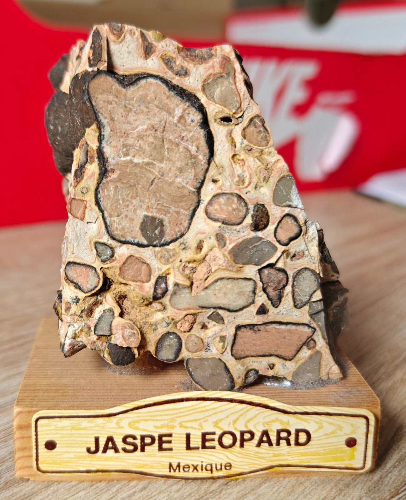 Leopard Jaspis Steen uit Mexico, Ophalen of Verzenden, Mineraal