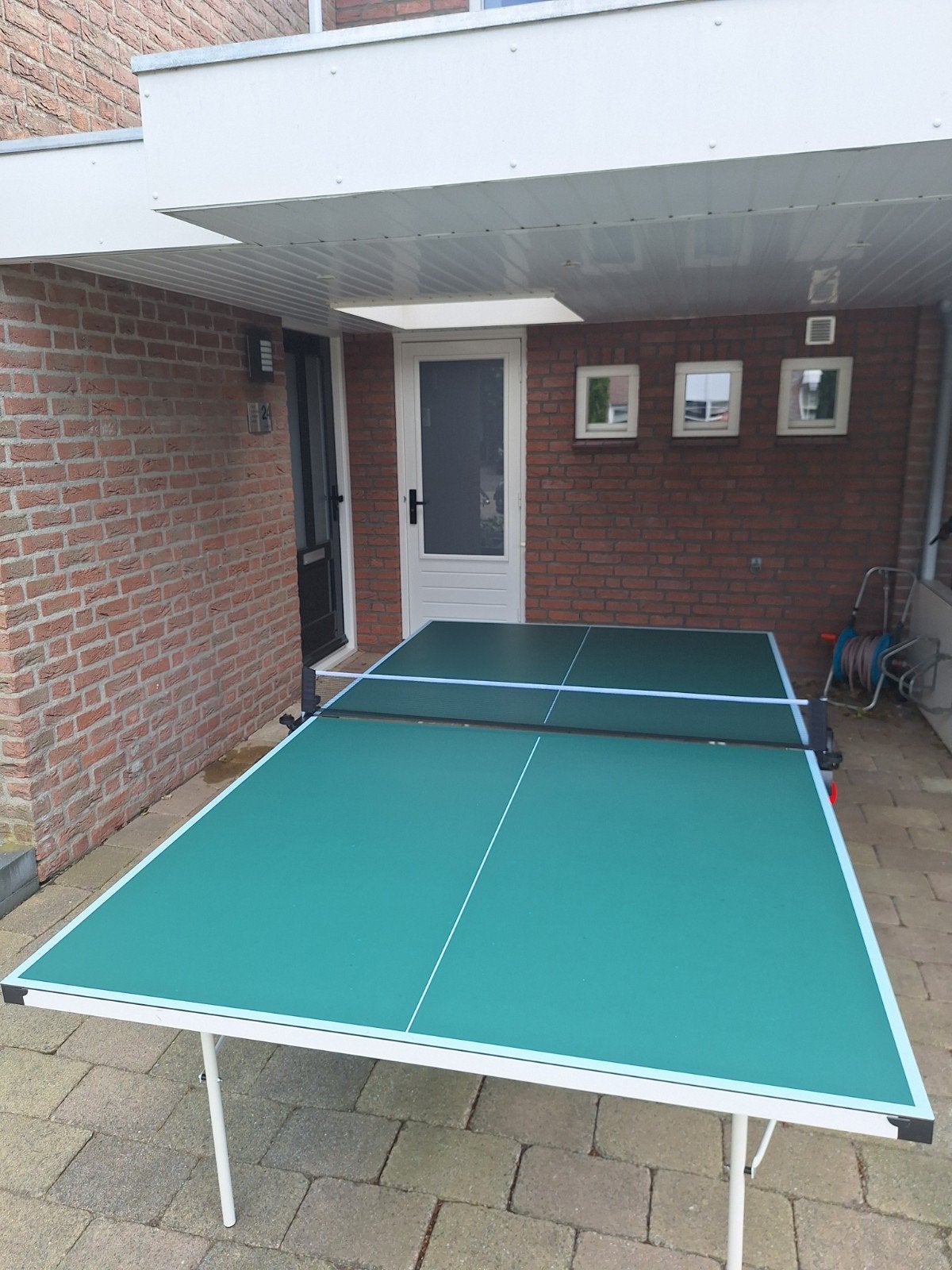Donic Fun Roller Outdoor Tafeltennistafel, Sport en Fitness, Tafeltennis, Ophalen, Zo goed als nieuw, Tafel Outdoor, Verrijdbaar