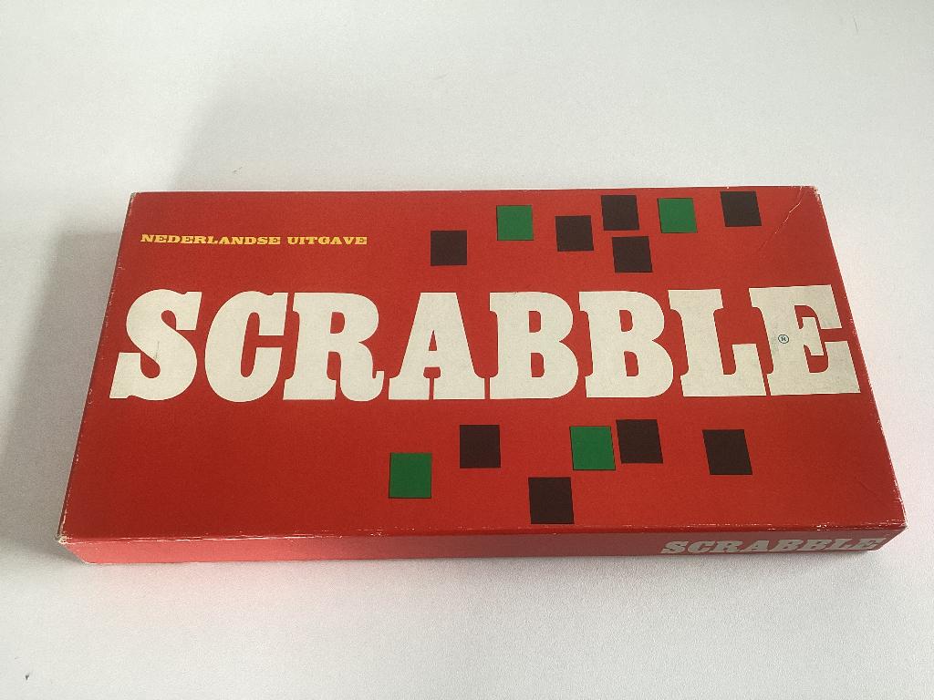 Scrabble met houten letters, Een of twee spelers, Ophalen of Verzenden, Gebruikt