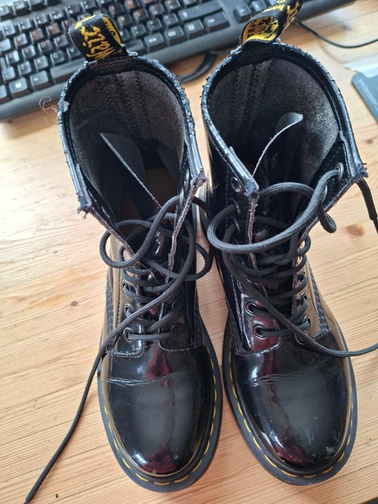 Dr Martens maat 38, lak, Zwart, Ophalen of Verzenden, Dr. Martens, Zo goed als nieuw