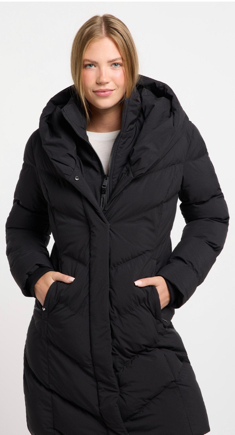 Ragwear vegan winter jas NATALKA met capuchon maat L, Ragwear, Ragwear, Zwart, Maat 42/44 (L)