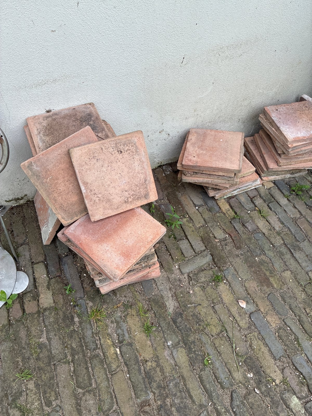 Authentieke Terracotta Tegels uit Oude Woning, Doe-het-zelf en Verbouw, Tegels, Ophalen, Overige materialen, Gebruikt, 20 tot 40 cm