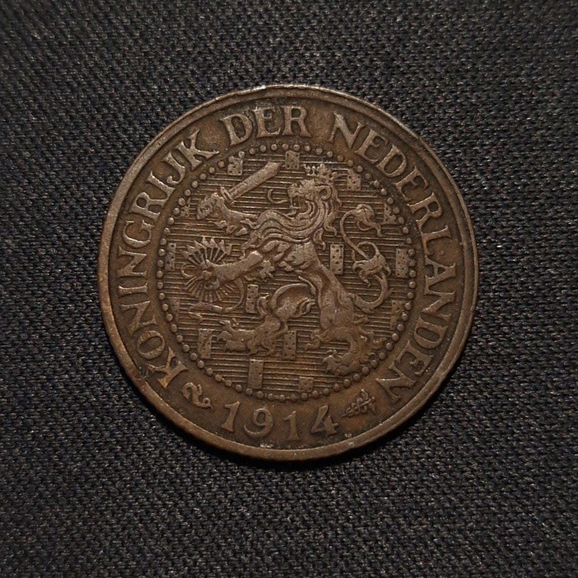 2 1/2 cent 1914, Verzenden, Koningin Wilhelmina, Losse munt