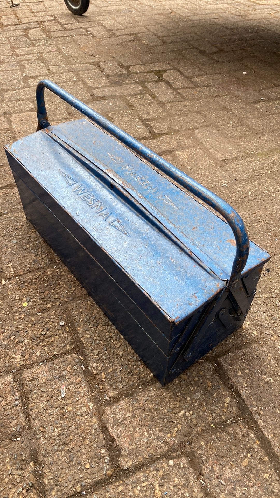 Wesma grote metalen gereedschapskist, Ophalen of Verzenden, Gebruikt