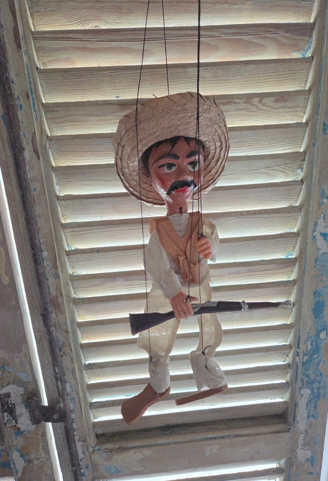 Vintage Mexicaanse Marionet Pop – Handgemaakt Jaren '60/'70, Ophalen of Verzenden