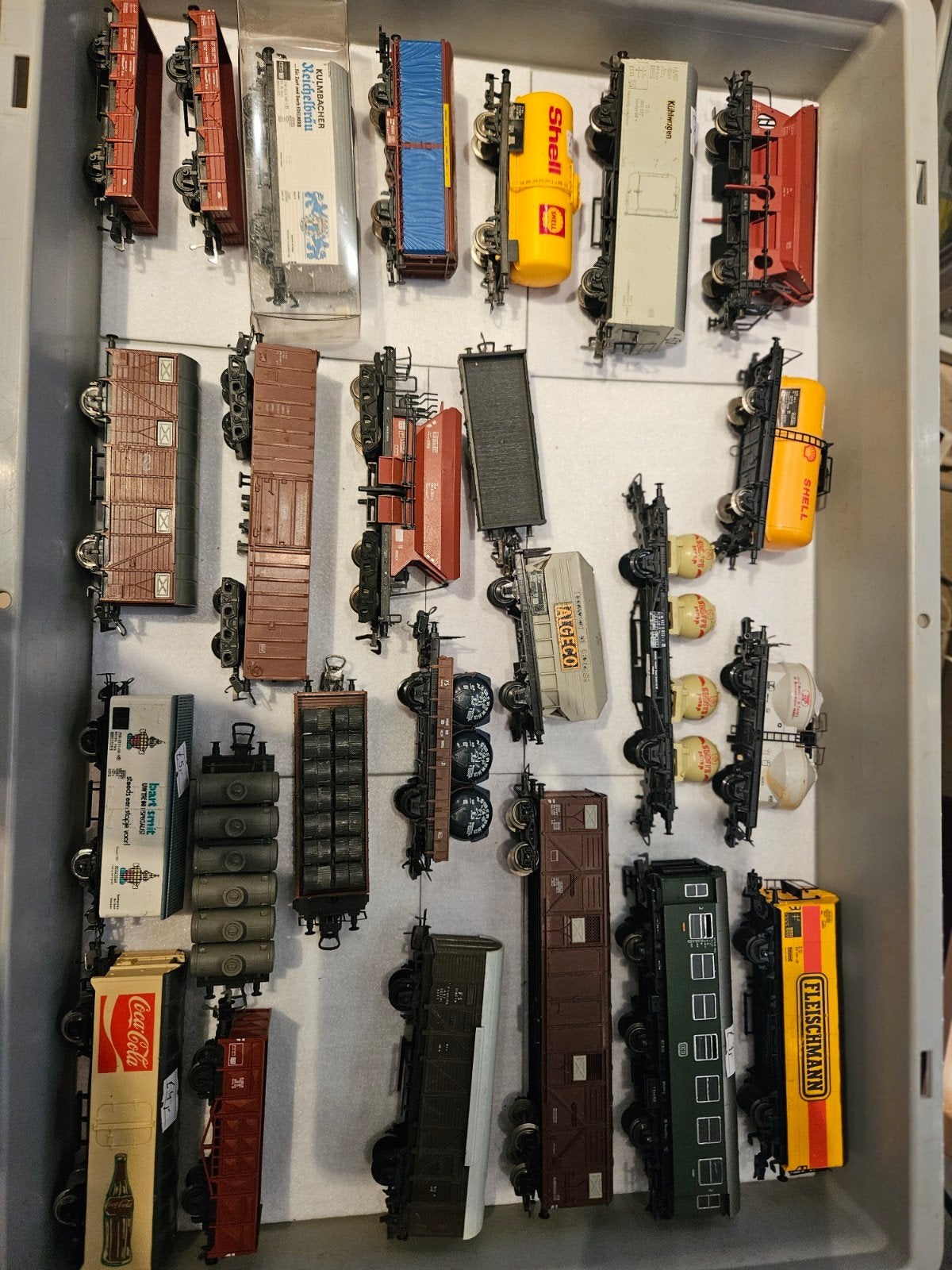 modelspoorwagons, Fleischmann, Märklin, Roco, Lima, Jouef, Overige merken, Gebruikt, Gelijkstroom, Wagon