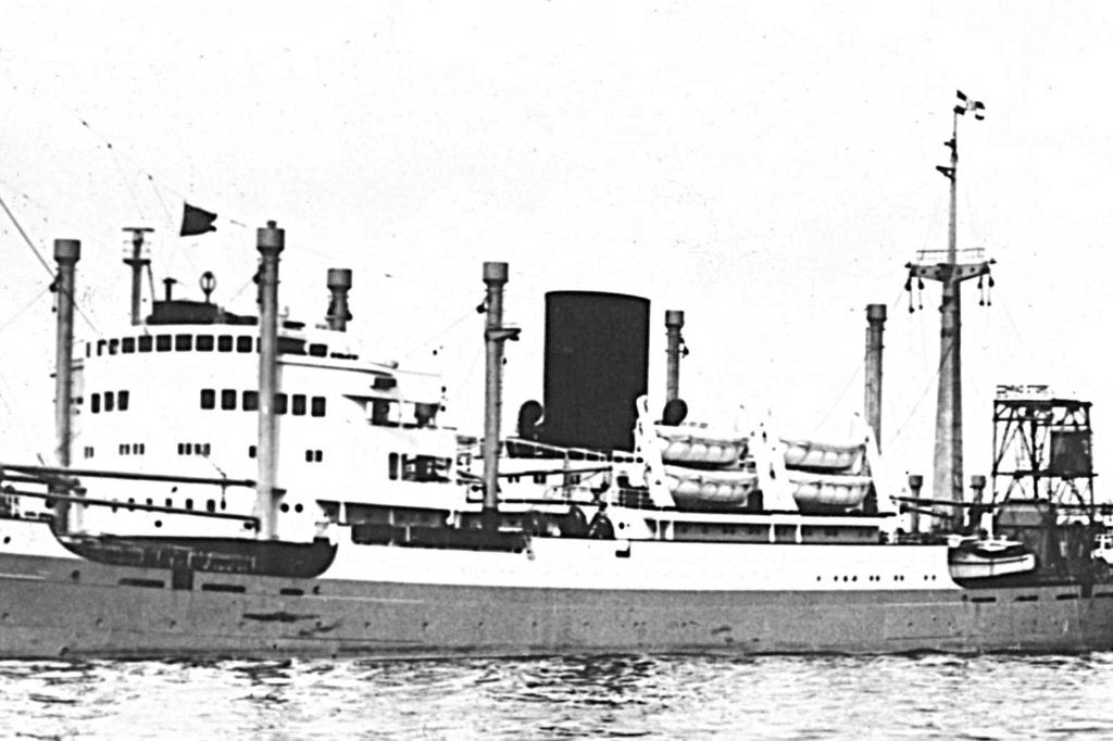972754	Motorboot	MS BLITAR	Koningklijke Rotterdamsche Lloyd, Ophalen of Verzenden, 1940 tot 1960, Ongelopen, Voertuig
