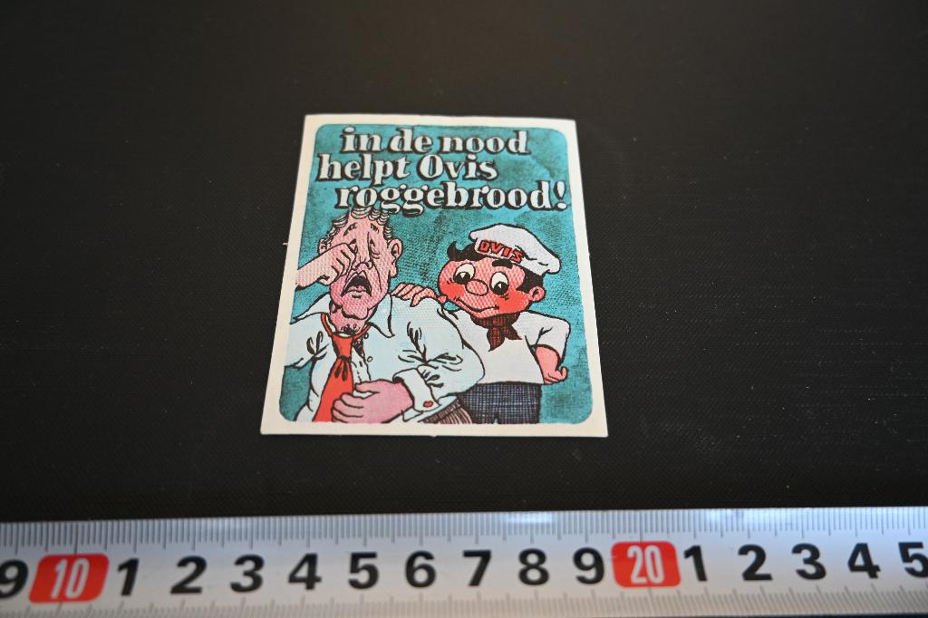 sticker Strip in de nood helpt OVIS roggebrood, Verzamelen, Ophalen, Zo goed als nieuw