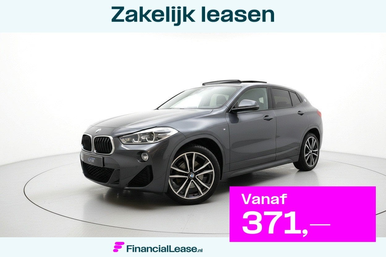BMW X2 SDrive18i M SPORT PANO SFEER HUD LEER CAM TREKH, Dealer onderhouden, X2, 3 cilinders, Zilver of Grijs