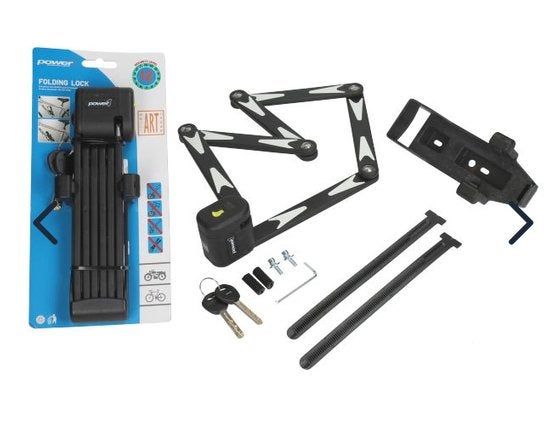 Vouwslot ART 2 Goedgekeurd Slot Voor Verzekering Fatbike, Vouwslot, Power1.com, Nieuw, Info@power1.nl