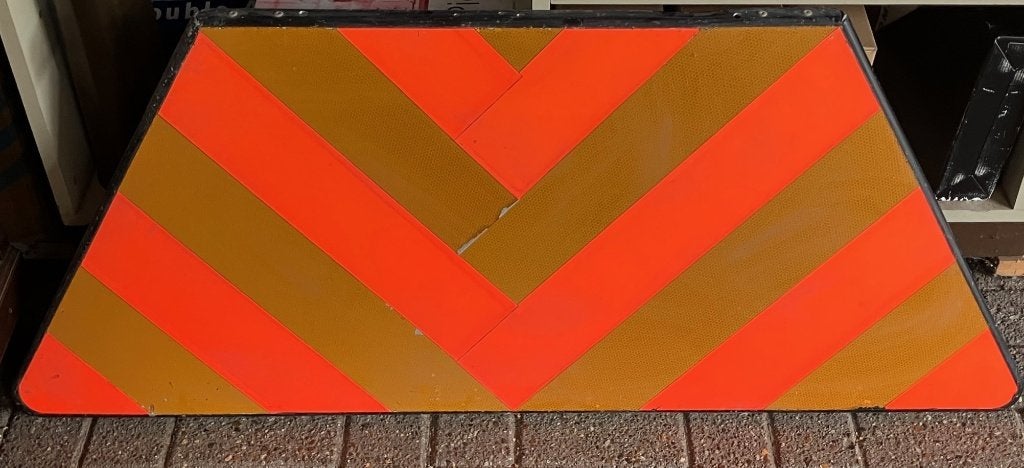 Aluminium waarschuwing bord voor bijv, brede vracht o.i.d., Ophalen
