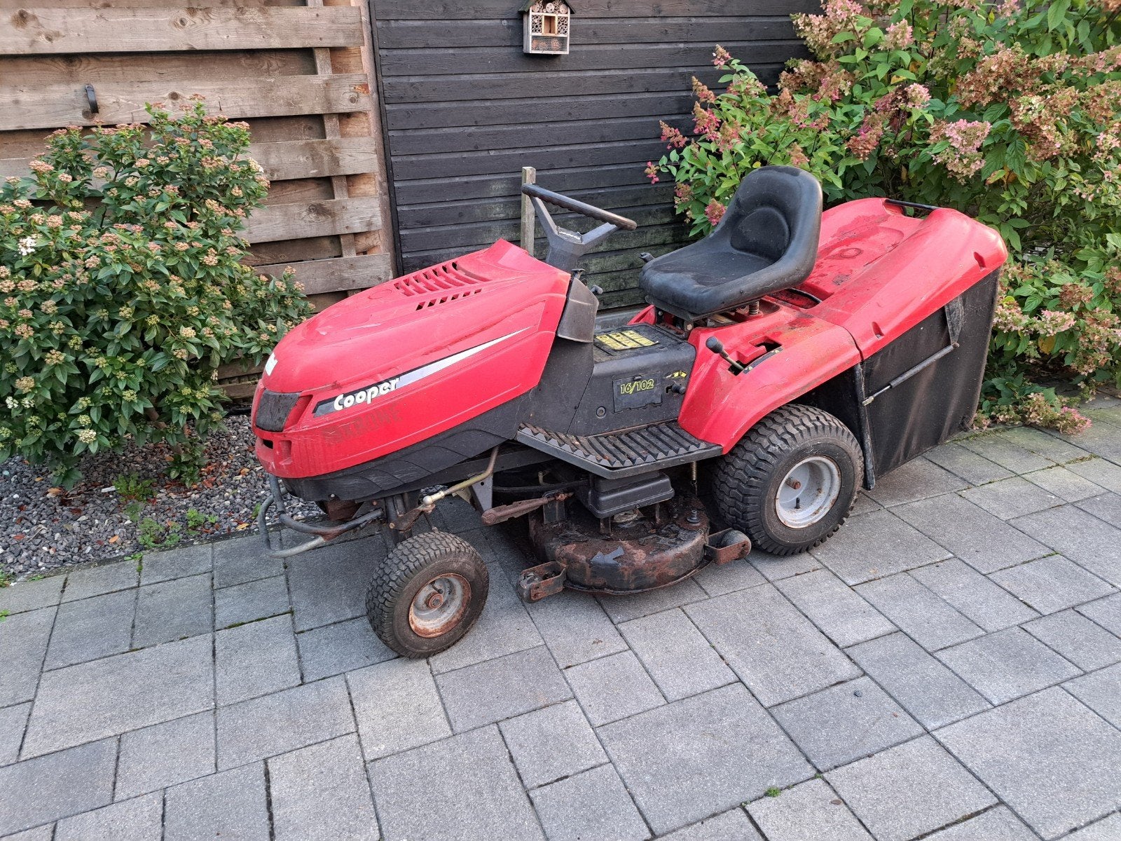 opknap zitmaaier. 2 cilinder, Ophalen