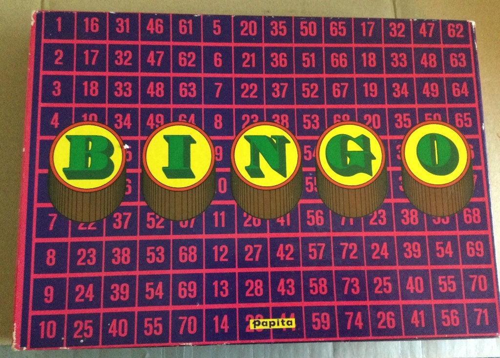 Bingo Spel - Compleet en in Goede Staat, Een of twee spelers, Ophalen of Verzenden, Gebruikt, Papita