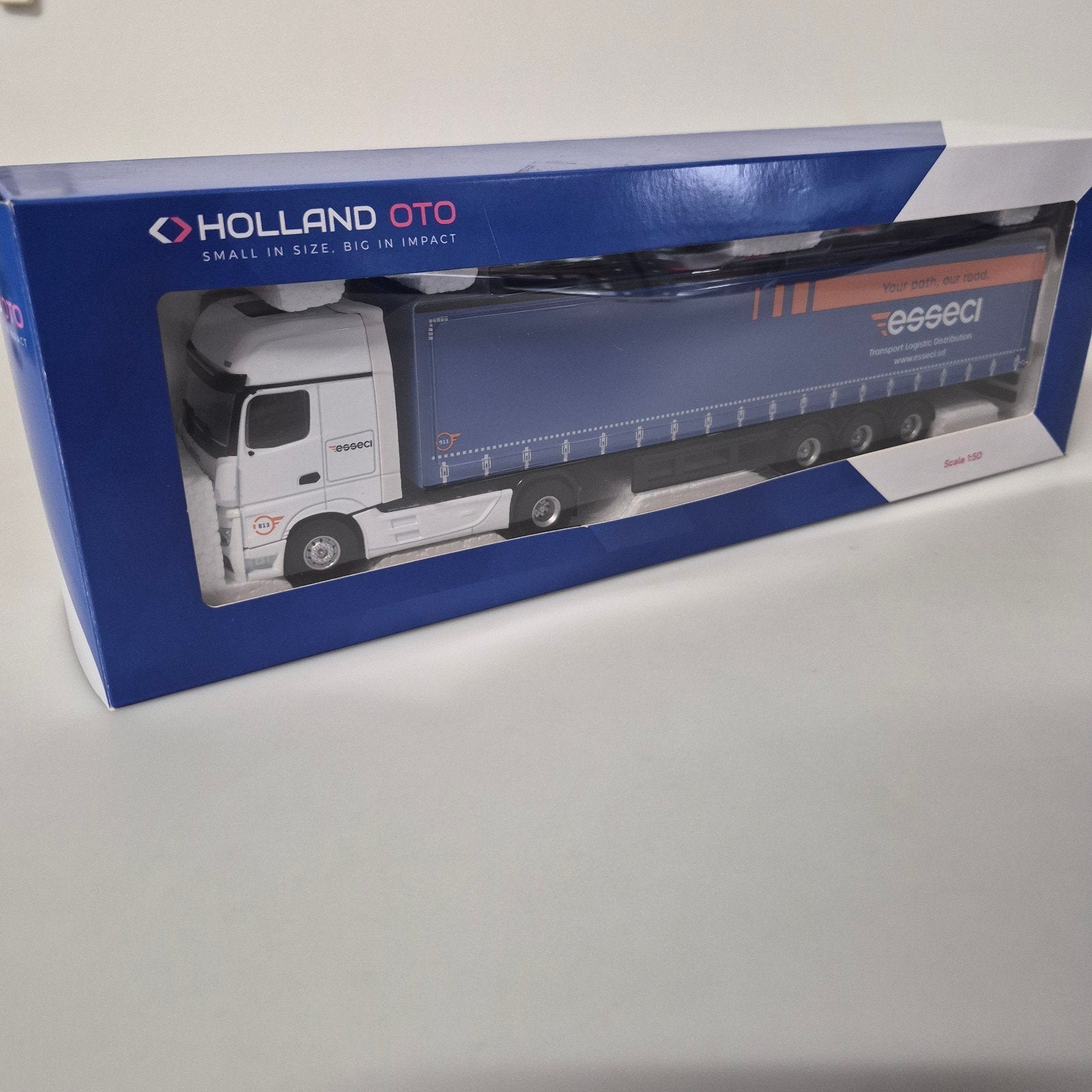 Mercedes-Benz Essecí Vrachtwagen - Holland Oto 1:50, Overige merken, 1:32 tot 1:50, Onbekend, Ophalen of Verzenden
