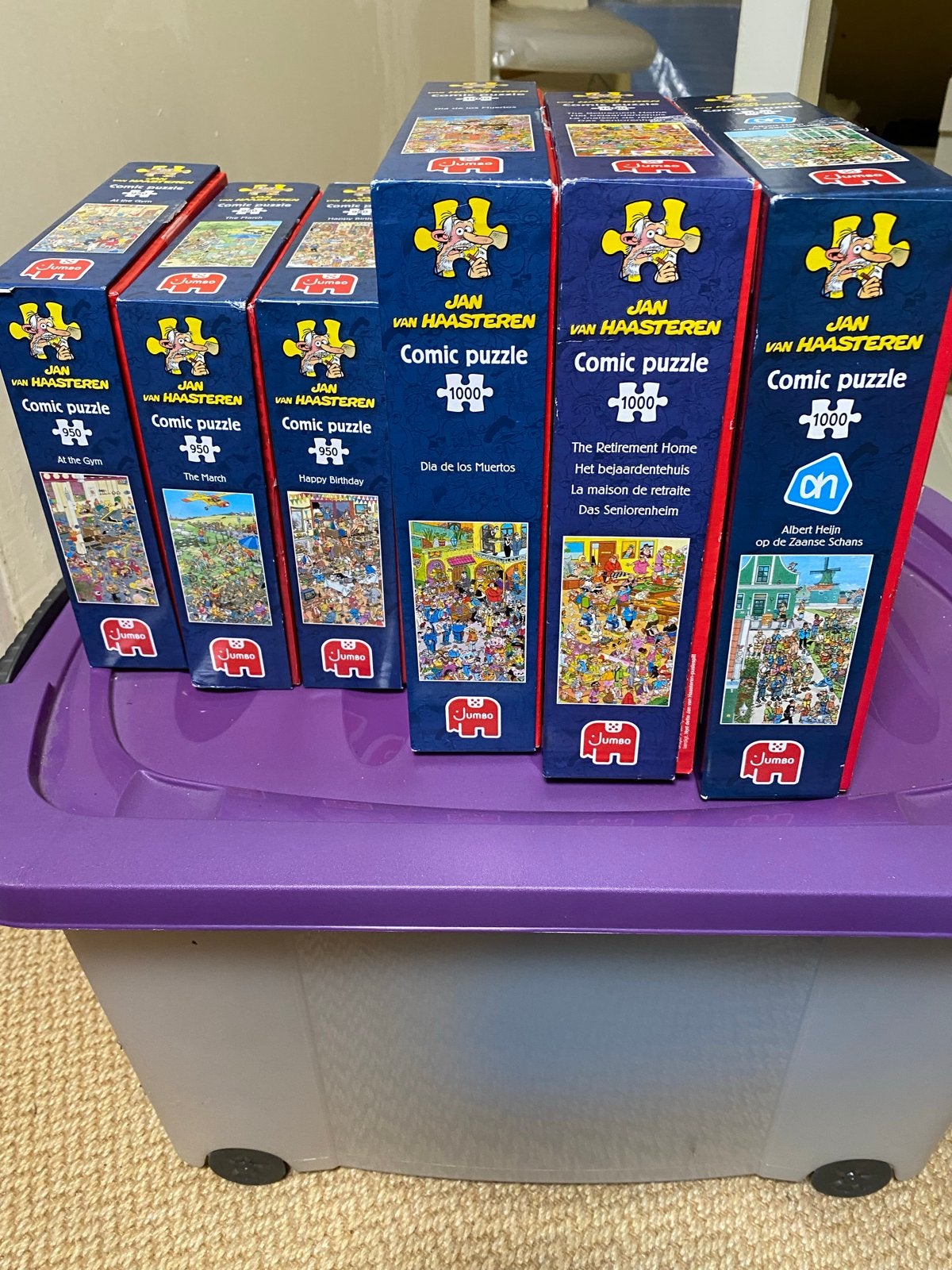 Jan van Haasteren Puzzels - Diverse Collectie (6 stuks), Ophalen of Verzenden, 500 t/m 1500 stukjes, Zo goed als nieuw, Legpuzzel