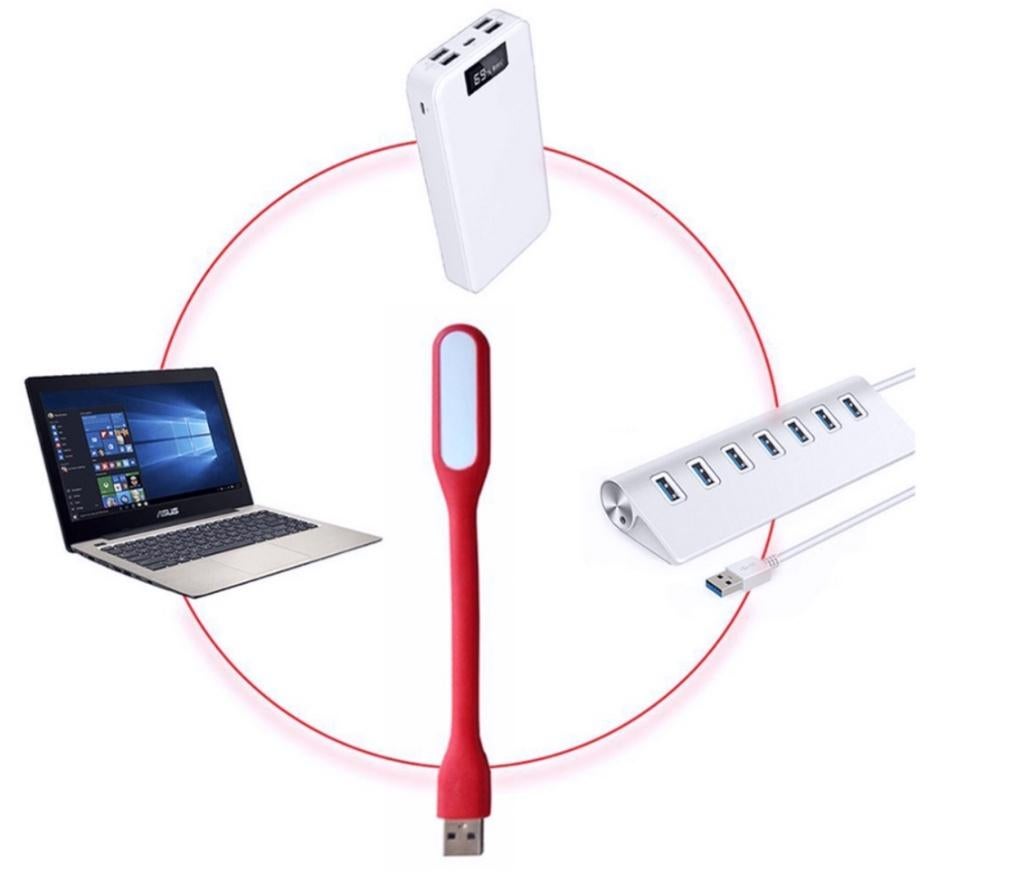 Roze usb led mini lamp, Ophalen of Verzenden, Nieuw, Telefoonhanger of Accessoire, Overige merken