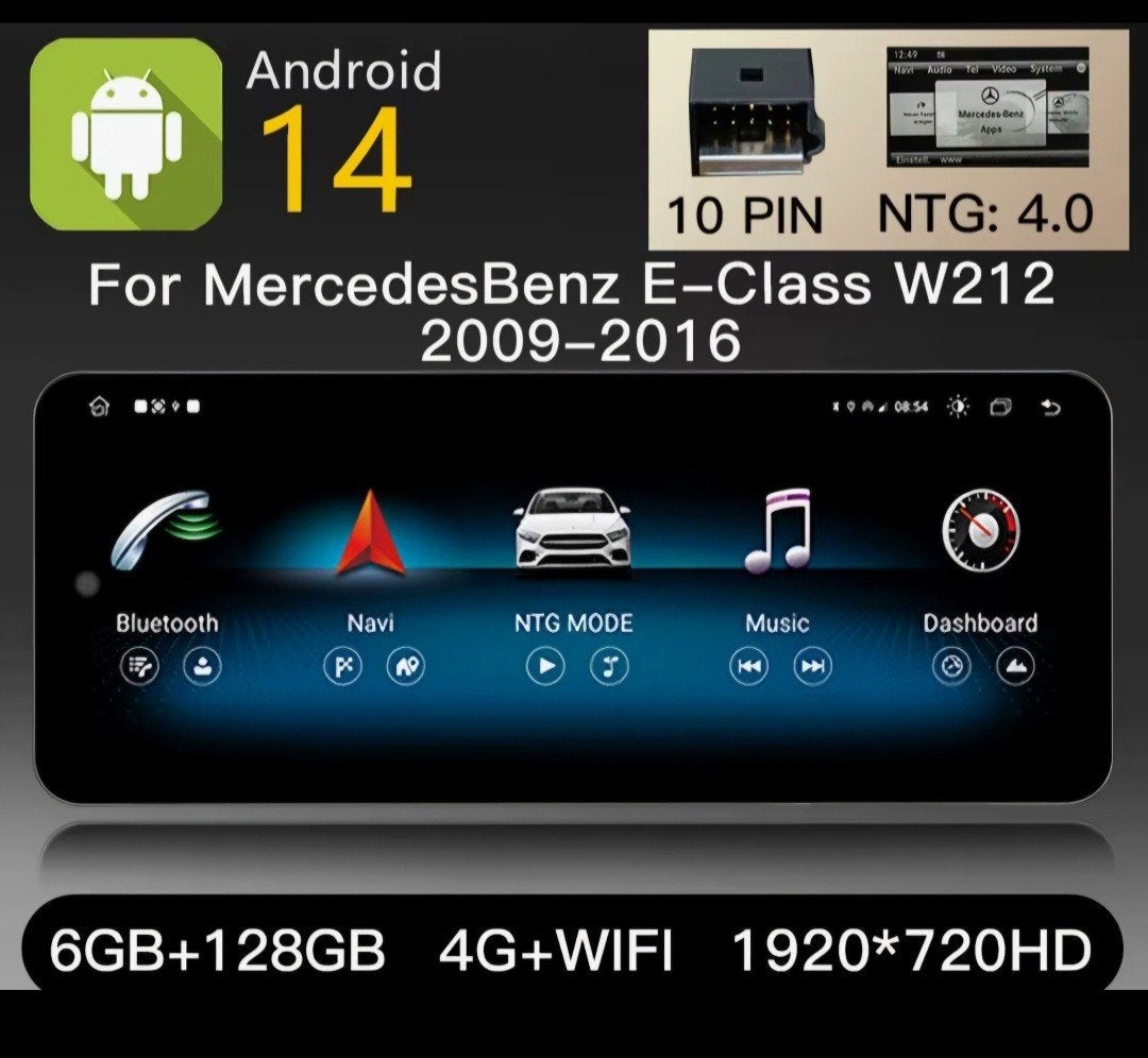 Car Multimedia System Android 14 voor Mercedes E-Class W212, Auto diversen, Autoradio's, Ophalen of Verzenden, Nieuw