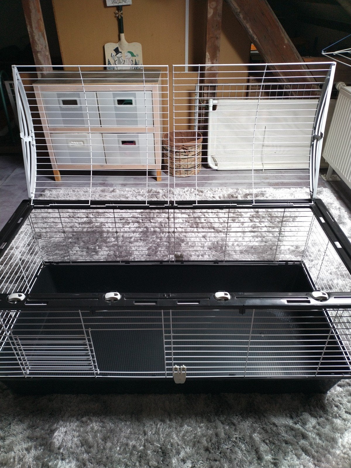 Grote knaagdierenkooi (ZGAN). Vaste prijs € 45.-, Ophalen, Zo goed als nieuw, Kooi, Minder dan 60 cm