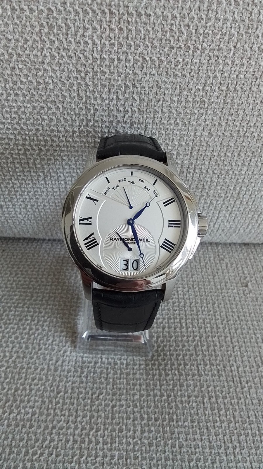 Raymond Weil incl. papieren. nieuwe baterij., Ophalen of Verzenden