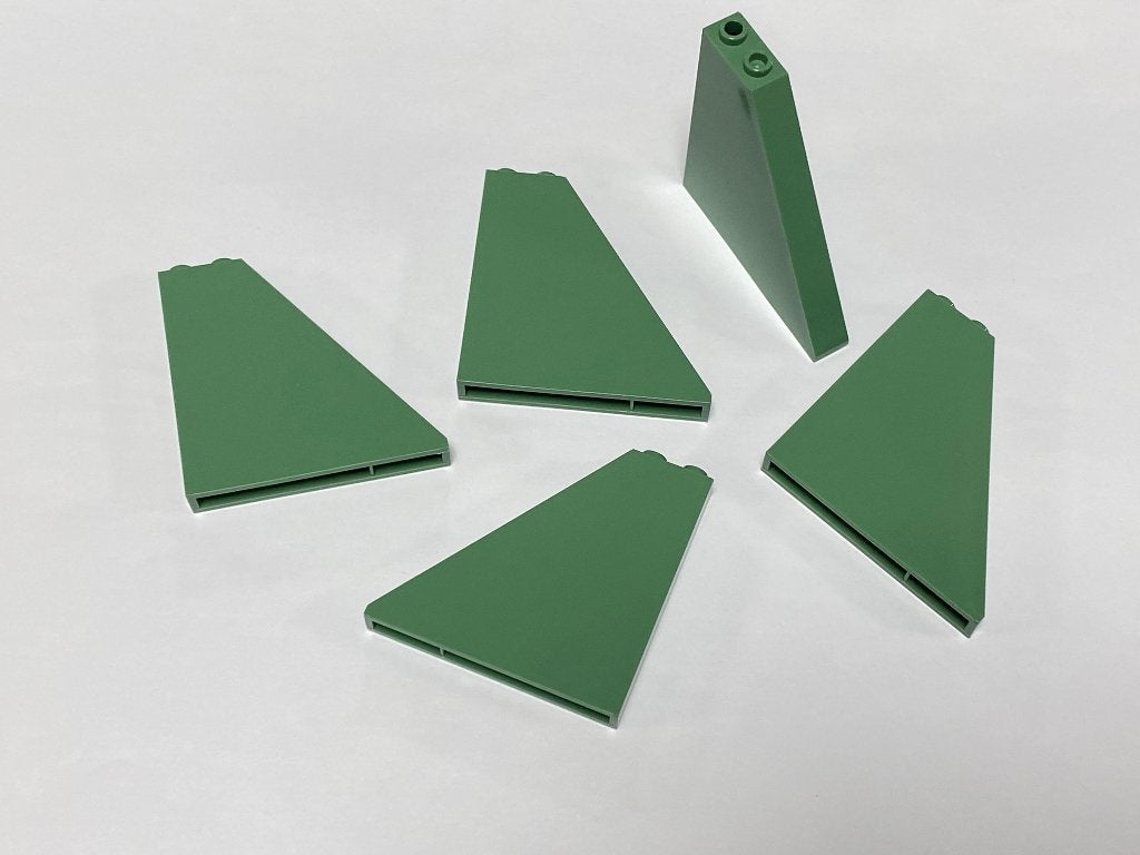 Partij 5x nieuwe 6x1x5 Lego dakpannen in diverse kleurenc, Overige thema's, Lego, Nieuw, Ophalen of Verzenden