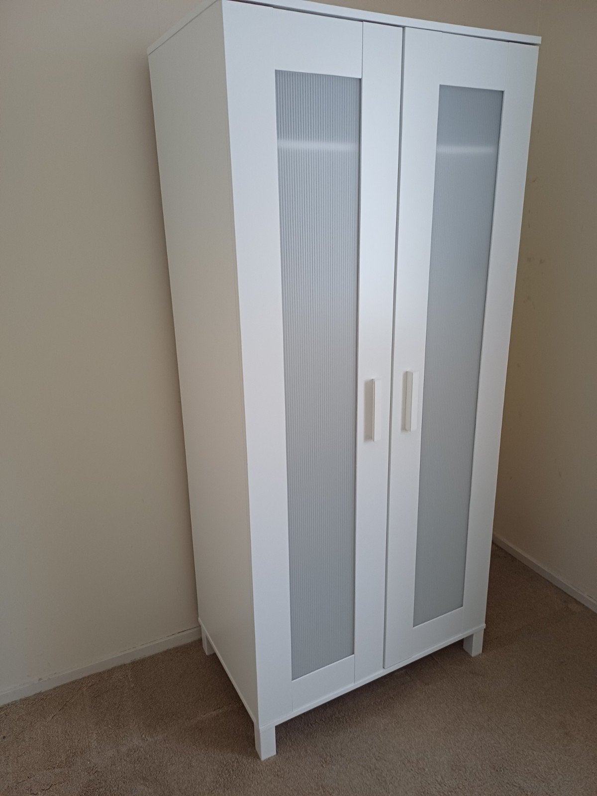 Witte hanglegkast (81x180x50cm), Ophalen, 25 tot 50 cm, Kunststof, 150 tot 200 cm