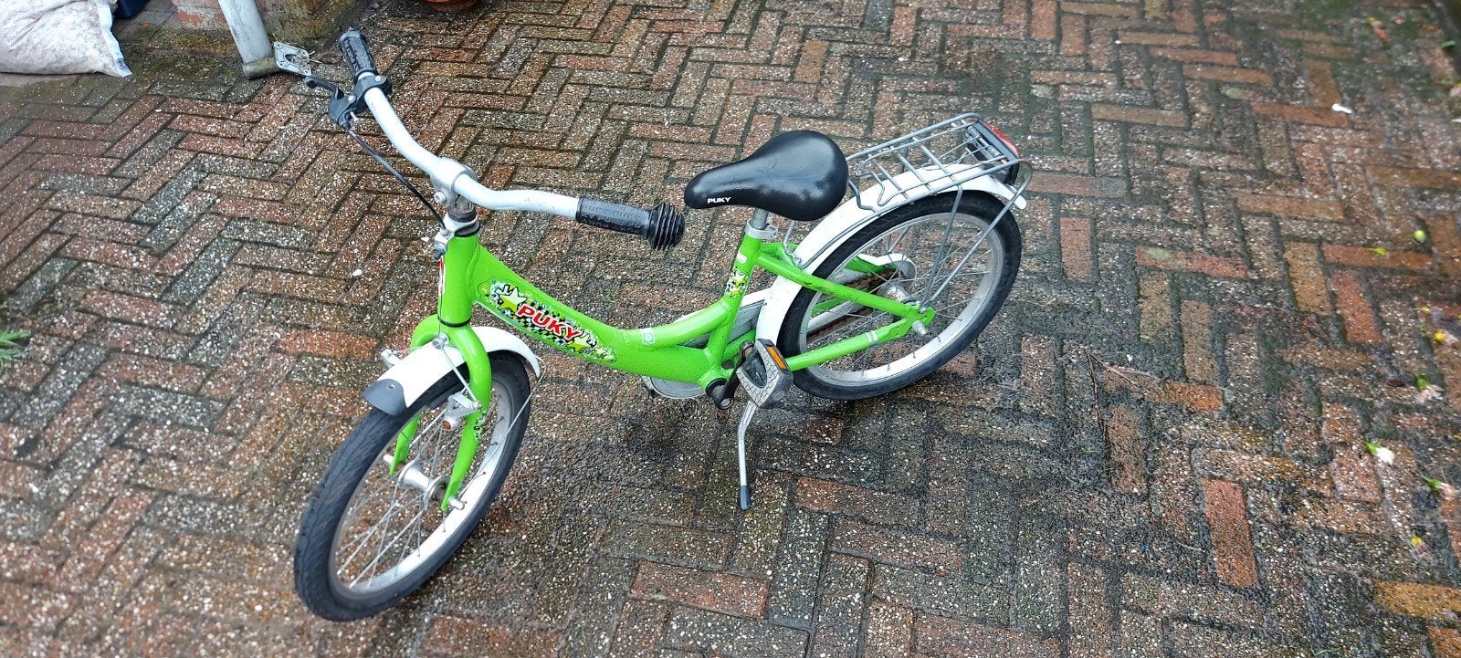 kinderfiets 18" hand- én terugtraprem, Ophalen, Gebruikt
