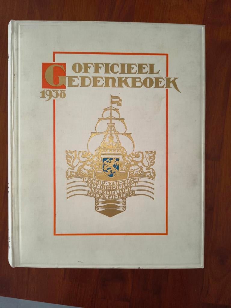 Officieel Gedenkboek 1938 - Koningin Wilhelmina, Ophalen, 20e eeuw of later, Gelezen, W.G. de Bas