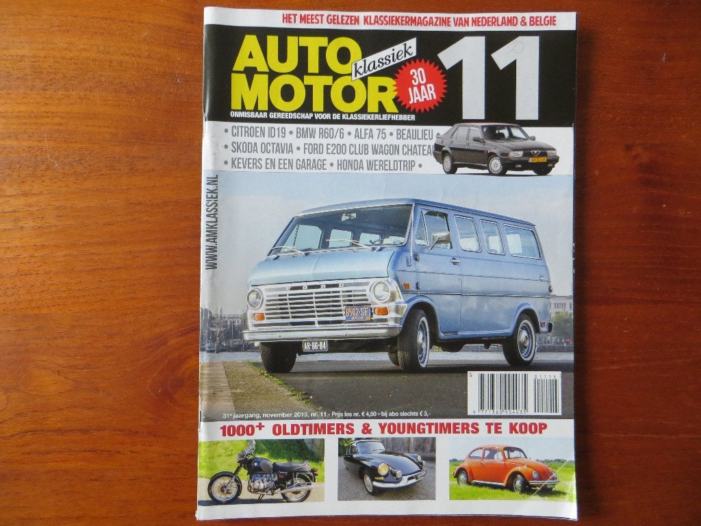 Auto Motor Klassiek 11 2015 Citroën ID 19, Octavia, Alfa 75, Boeken, Ophalen of Verzenden, Nieuw, Citroën