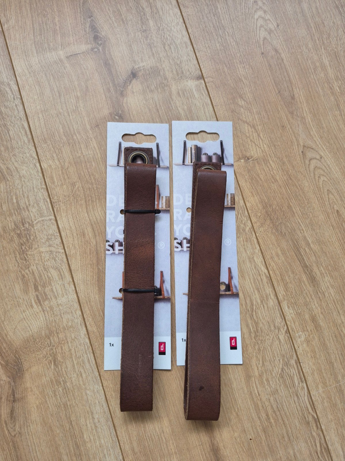 Duraline Leren Plankdragers - Donkerbruin 100cm (Nieuw), Huis en Inrichting, Ophalen of Verzenden, Nieuw