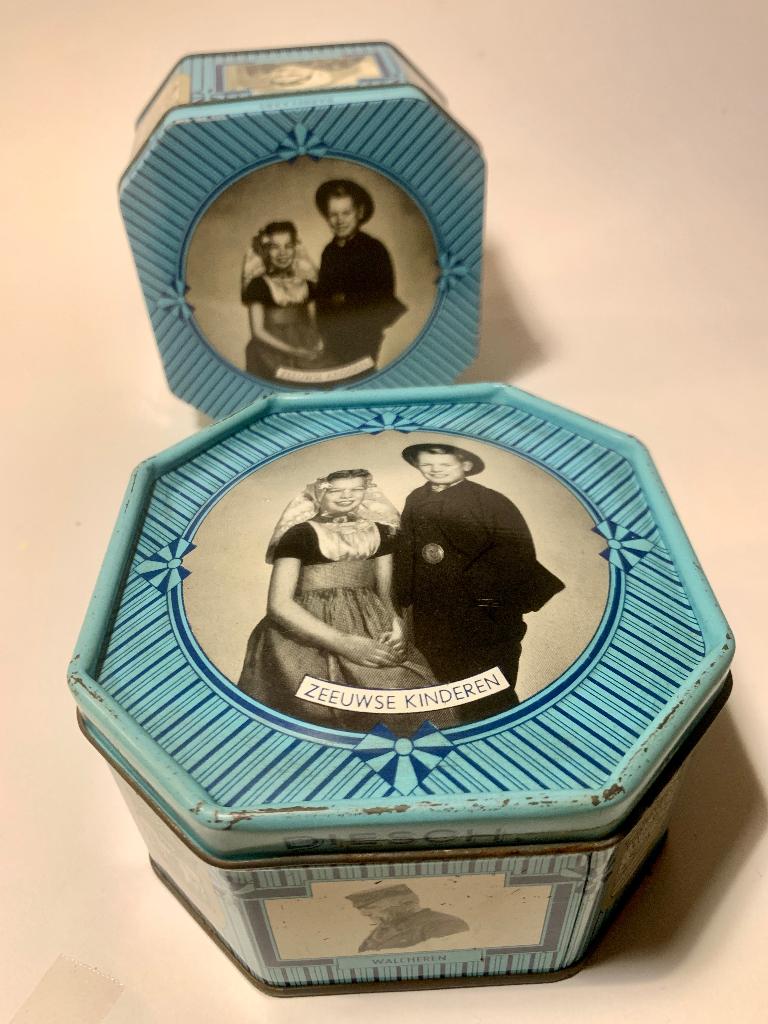 Vintage Blik Zeeuwse Roomboter Babbelaars Zeeuwse Kinderen, Ophalen of Verzenden, Gebruikt, Overige